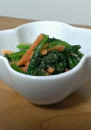 かぶの葉と人参の胡麻和え-レシピのメイン写真