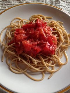 超シンプル☆トマトパスタ-レシピのメイン写真