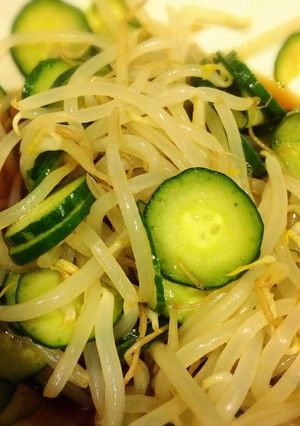 夏バテ防止☆もやしとキュウリの酢の物-レシピのメイン写真