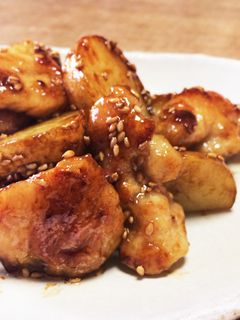 ジャガイモと鶏肉の甘辛炒め-レシピのメイン写真