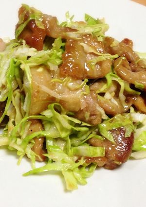 簡単！豚肉甘味噌だれの春キャベツあえ♫-レシピのメイン写真