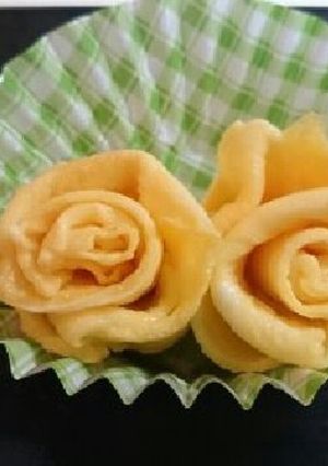 簡単キャラ弁おかず☆薄焼き卵の薔薇★-レシピのメイン写真