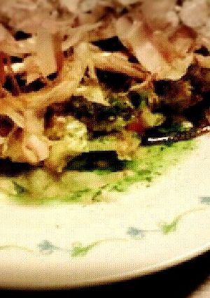 冷蔵庫の余り物で♪ヘルシーお好み焼き-レシピのメイン写真