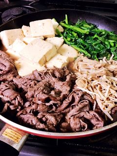 フライパンで♪すき焼き風肉豆腐-レシピのメイン写真