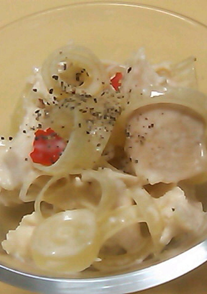 カレーのお供にらっきょうとささみマヨ和え-レシピのメイン写真