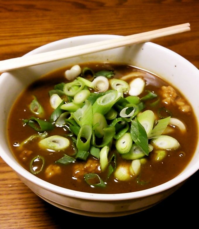 レトルトで和風カレーうどん-レシピのメイン写真