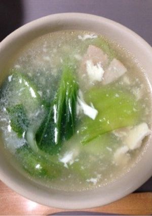青梗菜のスープ-レシピのメイン写真