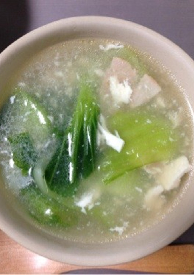青梗菜のスープ-レシピのメイン写真