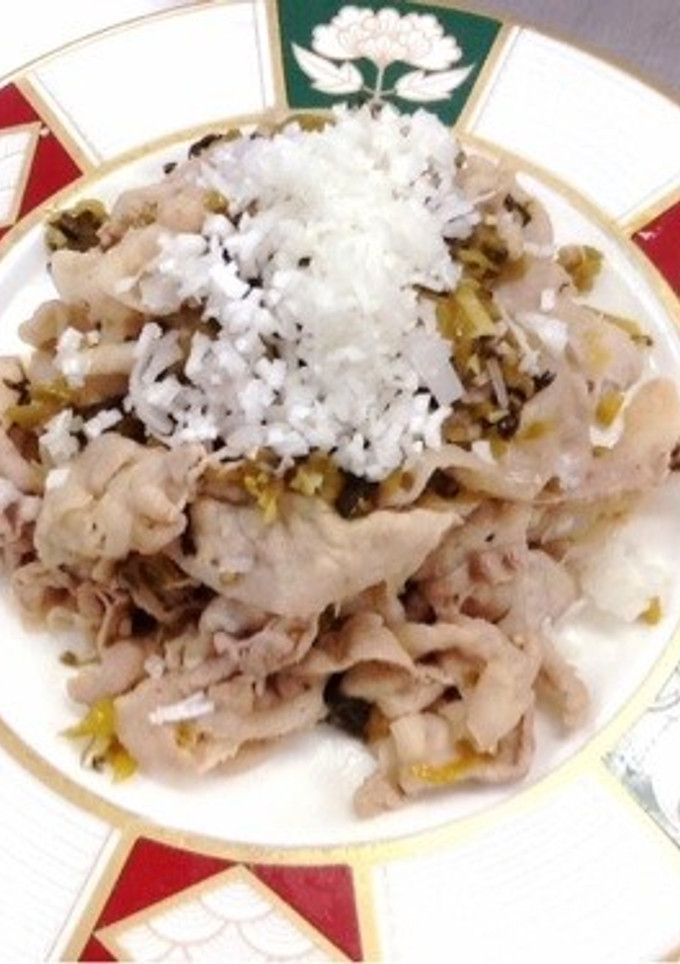 豚と高菜漬けの炒め物-レシピのメイン写真