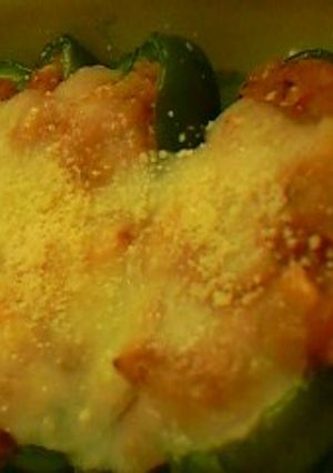 食いごたえあるピーマンミートソース詰め-レシピのメイン写真
