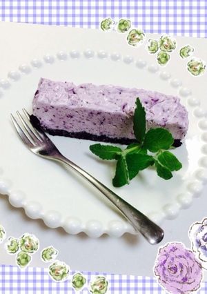 ブルーベリーのレアチーズケーキ♡-レシピのメイン写真