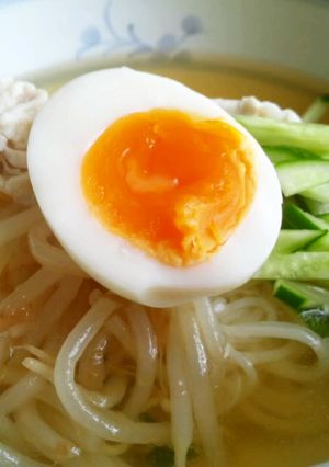 ♪梅ナムルと塩麹ささみの冷麺♪-レシピのメイン写真