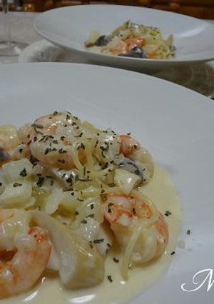海老とエリンギのクリームパスタ-レシピのメイン写真