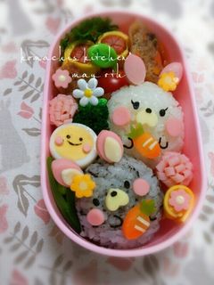 幼稚園 お弁当 キャラ弁 うさぎ1-レシピのメイン写真
