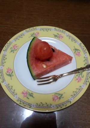 スイカのケーキ笑-レシピのメイン写真