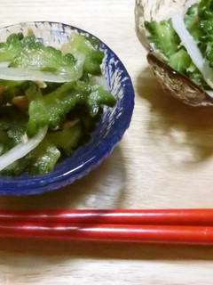 ☆ゴーヤーと新玉ねぎのツナポン和え☆-レシピのメイン写真