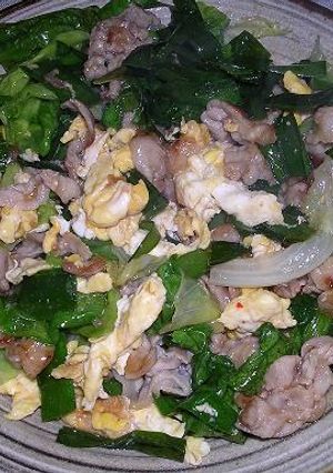 豚・にら・レタスの中華炒め-レシピのメイン写真