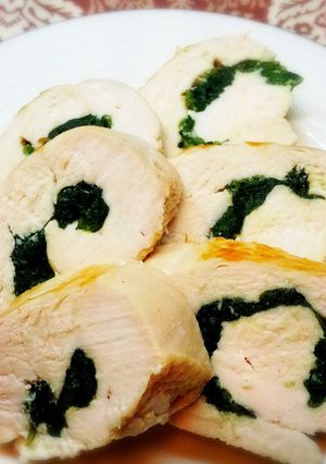 MM21♪鳥むね肉のほうれん草まきまき♪-レシピのメイン写真