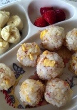 離乳食☆簡単手づかみおにぎり-レシピのメイン写真