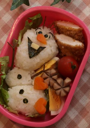 オラフ弁当♪枝(手)アイデアは必見！-レシピのメイン写真