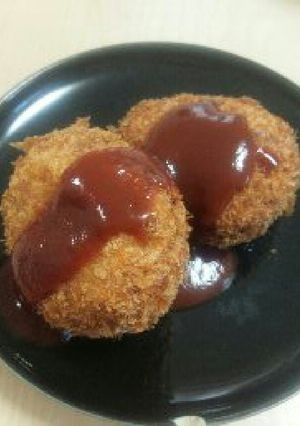 キャベツたっぷり肉汁したたるメンチカツ♡-レシピのメイン写真