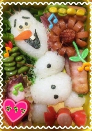 オラフ＊アナと雪の女王＊キャラ弁・遠足-レシピのメイン写真