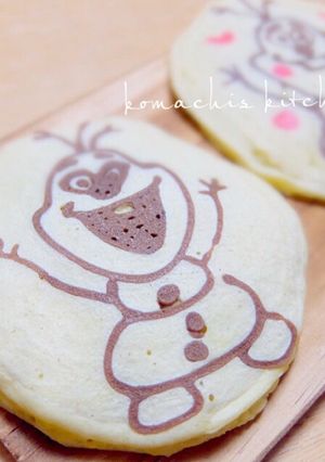 おやつ♡キャラパンケーキ おえかき-レシピのメイン写真