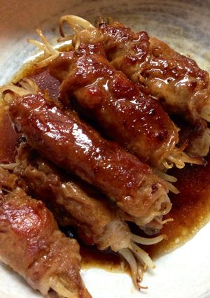 簡単・大満足！豚ロースもやし巻き-レシピのメイン写真