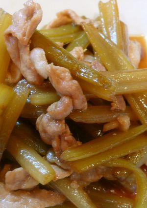 季節のお惣菜♪フキと豚コマ肉の炒め煮❀-レシピのメイン写真
