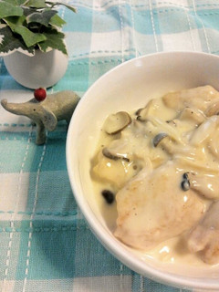 簡単☆鶏胸肉ときのこのクリーム煮-レシピのメイン写真