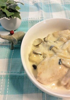 簡単☆鶏胸肉ときのこのクリーム煮-レシピのメイン写真