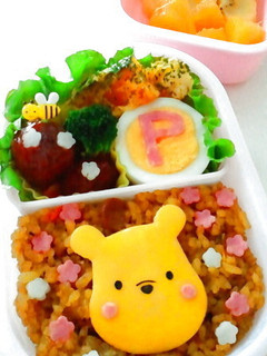 幼稚園お弁当*遠足弁当にプーさんキャラ弁-レシピのメイン写真