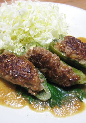 ピーマンの肉詰め-レシピのメイン写真