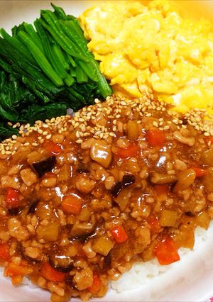 そぼろ餡かけ丼-レシピのメイン写真