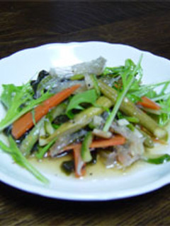 ごぼうのサラダ(寒天入り)にんにく風味-レシピのメイン写真