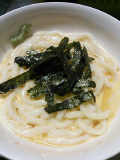 釜玉わさびうどん-レシピのメイン写真