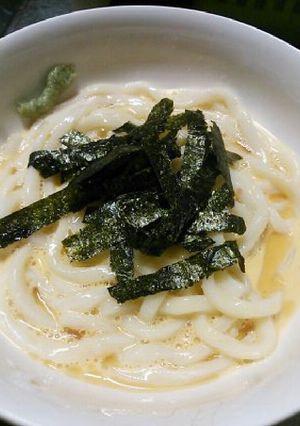 釜玉わさびうどん-レシピのメイン写真