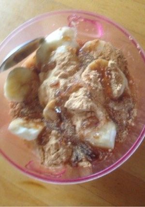 朝食♪簡単きな粉バナナヨーグルト-レシピのメイン写真