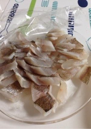 俺のイシモチ、シロギス昆布締め→湯引き-レシピのメイン写真