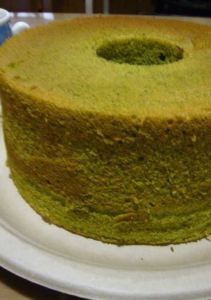 簡単ふわ・ふわ　抹茶シフォンケーキ-レシピのメイン写真