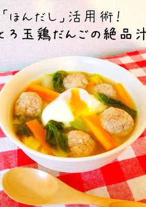 とろ玉 鶏だんごの 絶品汁-レシピのメイン写真
