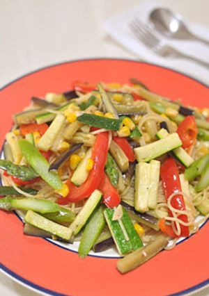 野菜を食べる！たっぷり彩り野菜のパスタ-レシピのメイン写真