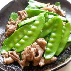 รูปของ まろやか✿絹さやと牛肉の塩麹炒め