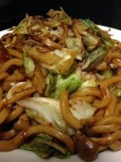 男の焼きうどん(ソース味)-レシピのメイン写真
