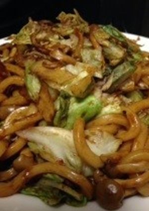 男の焼きうどん(ソース味)-レシピのメイン写真