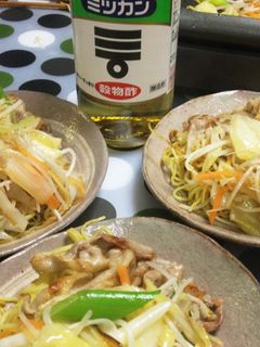 塩こしょうプラ酢~焼きそば-レシピのメイン写真