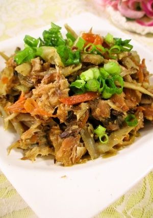 味付きさば缶でごぼうのしぐれ煮-レシピのメイン写真