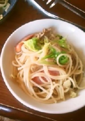 「レトルト・グリーンカレー」のスパゲティ-レシピのメイン写真