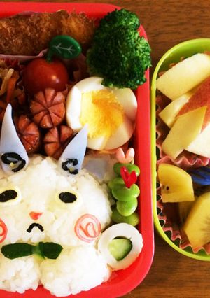 妖怪ウォッチのこまさんキャラ弁！-レシピのメイン写真