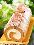 HMで簡単♡ふわふわモカロールケーキ